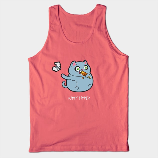 Kitty Litter Tank Top by StickyMoments